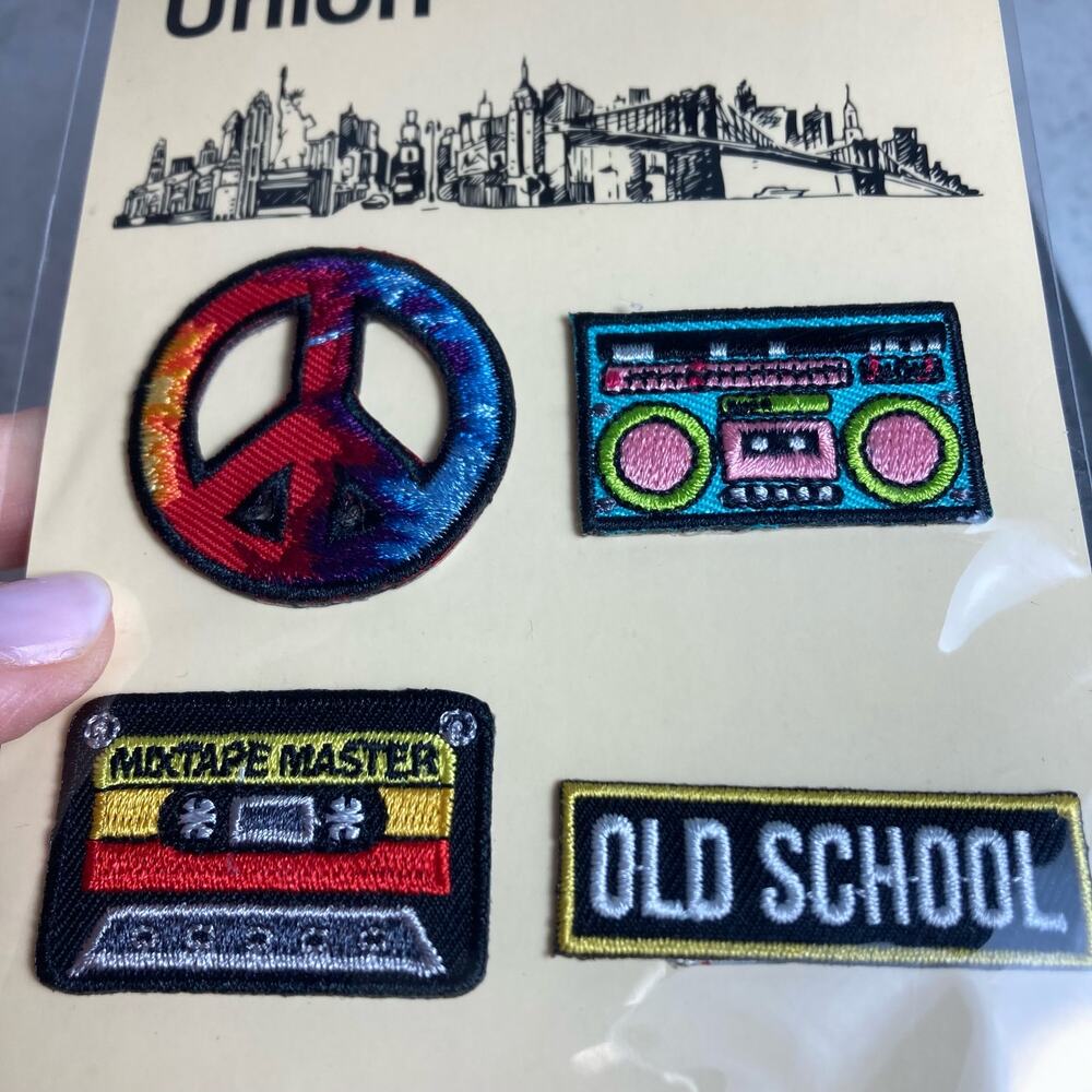VTG 70’s Retro Hippie Iron On Patches NEW Fall Fashion Style 90’s 80’s Sewing